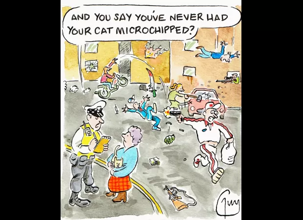 Guy Venables creates the Metro daily cartoon.