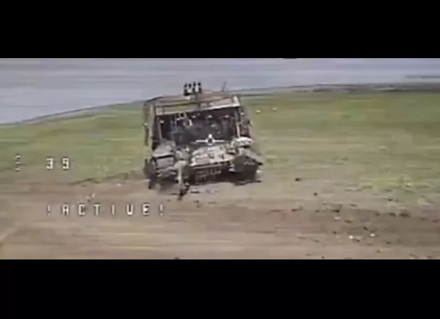 A drone that is inexpensive and highly effective has destroyed a Russian tank.