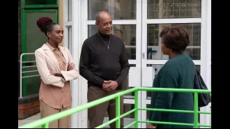 Yolande, a character from EastEnders, has an unpleasant encounter with Clayton and his wife.