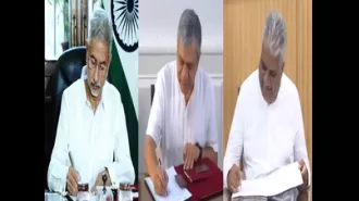 New ministers S Jaishankar, Ashwini Vaishnaw, and Bhupender Yadav assume their duties in their respective ministries.