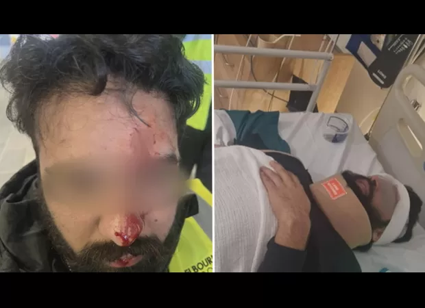Security guard hurt during attack by Uber driver at Melbourne airport.