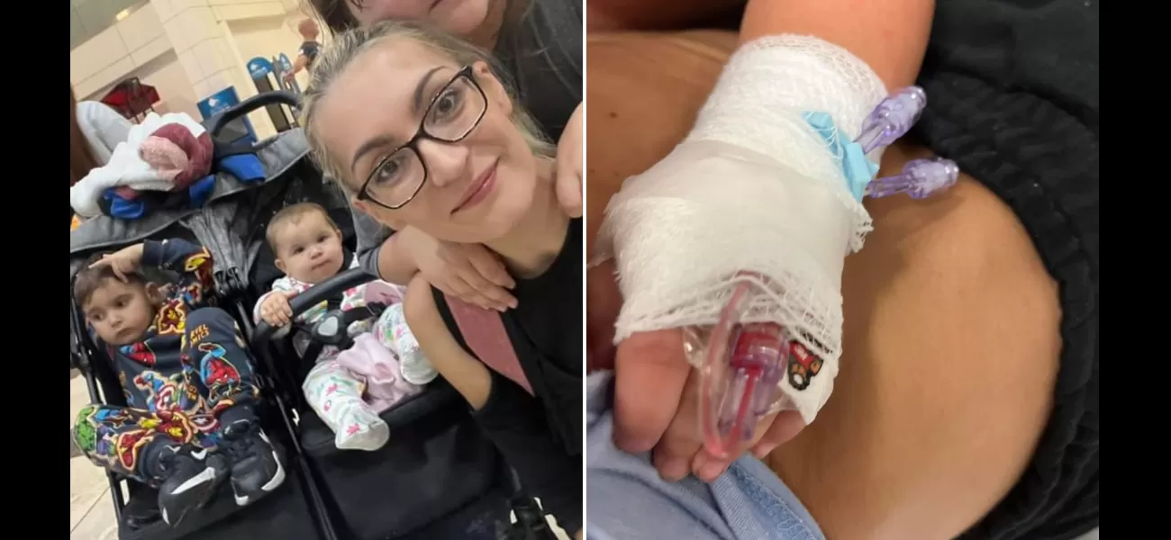 Family on expensive vacation gets sick from food and baby is left on IV.