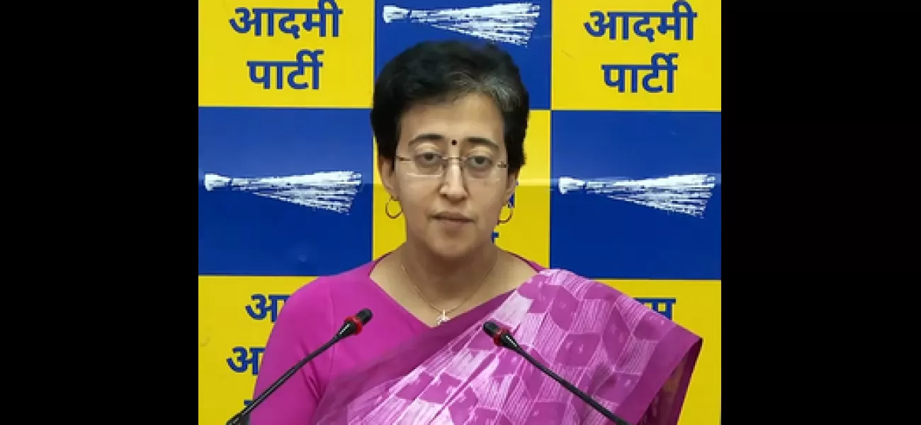 Haryana government is purposely and unlawfully stopping water supply to Delhi, according to Atishi.