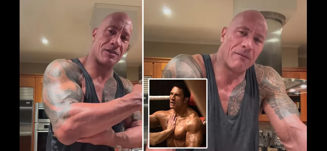 Actor Dwayne Johnson sustains a serious injury while filming a movie.