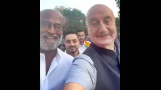 Anupam Kher praises Rajinikanth as a divine blessing in a recent video.
