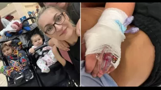 Family on expensive vacation gets sick from food and baby is left on IV.