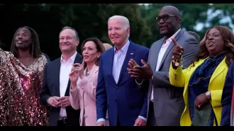 Joe Biden pauses during Juneteenth event which causes worry for onlookers.