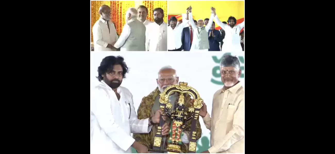 Celebrities like Rajinikanth and Chiranjeevi attended the swearing-in ceremony of Chandrababu Naidu.