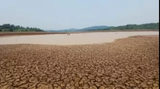 Badaghagara reservoir is experiencing a lack of water, causing issues with water supply.