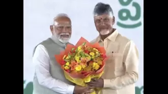Chandrababu Naidu becomes Andhra Pradesh CM and gets emotional during his swearing-in ceremony.