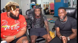 Comedian Kevin Hart and gamer Kai Cenat team up for an epic live stream event.