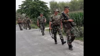 Indian border security forces discovered and destroyed a Maoist hideout in Odisha.