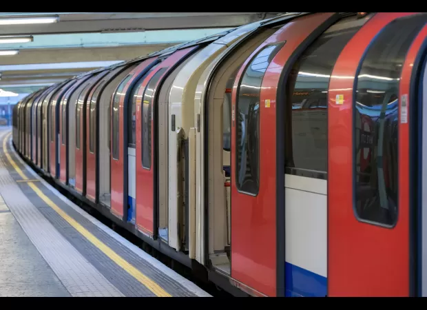Major Tube line experiences major delays during rush hour.