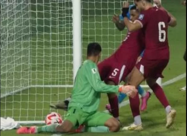 India lost to Qatar, preventing them from making history with a 1-2 score.