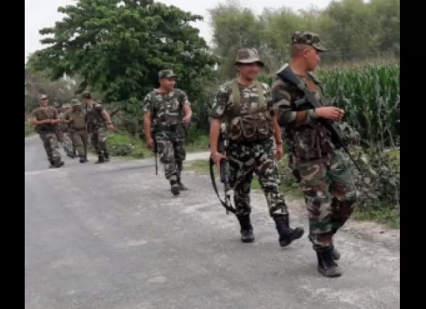 Indian border security forces discovered and destroyed a Maoist hideout in Odisha.