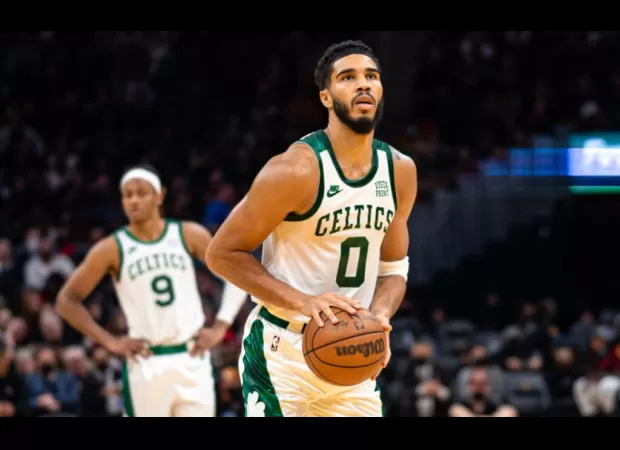 Jayson Tatum was spotted wearing Howard University's Jordan Brand sneakers while playing in the NBA Finals.
