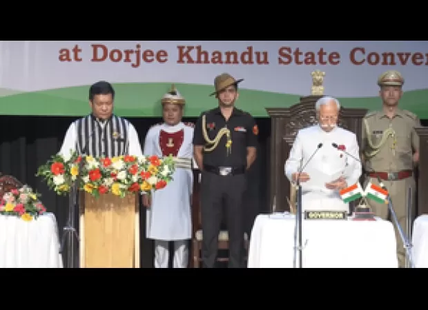 Pema Khandu sworn in as Arunachal's CM for third consecutive term.