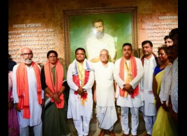 Odisha CM Majhi visits Suando village after opening all four gates of Puri Jagannath temple for the first time.