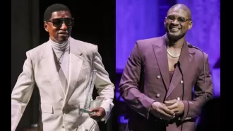 Usher honored at Apollo's 90th anniversary with Babyface, reflecting on his journey and success.