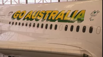 Qantas reveals aircraft for Australian athletes traveling to Paris Olympics.