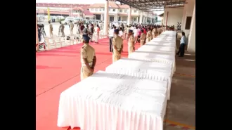 45 Indians killed in Kuwait fire, their mortal remains brought back to Kerala via plane.