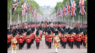 Map of Trooping the Colour: Optimal viewing locations for King's birthday parade.