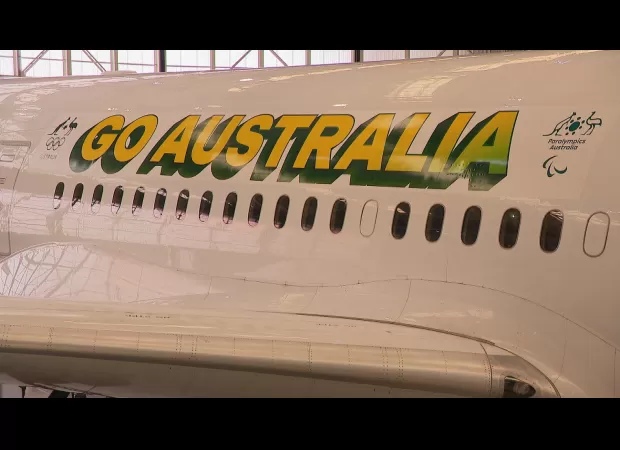Qantas reveals aircraft for Australian athletes traveling to Paris Olympics.
