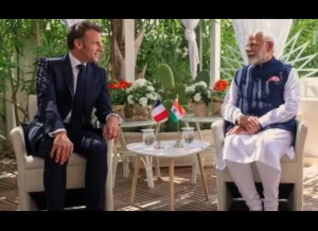PM Modi meets French President Macron and UK Chancellor Sunak during G7 Summit in Italy.