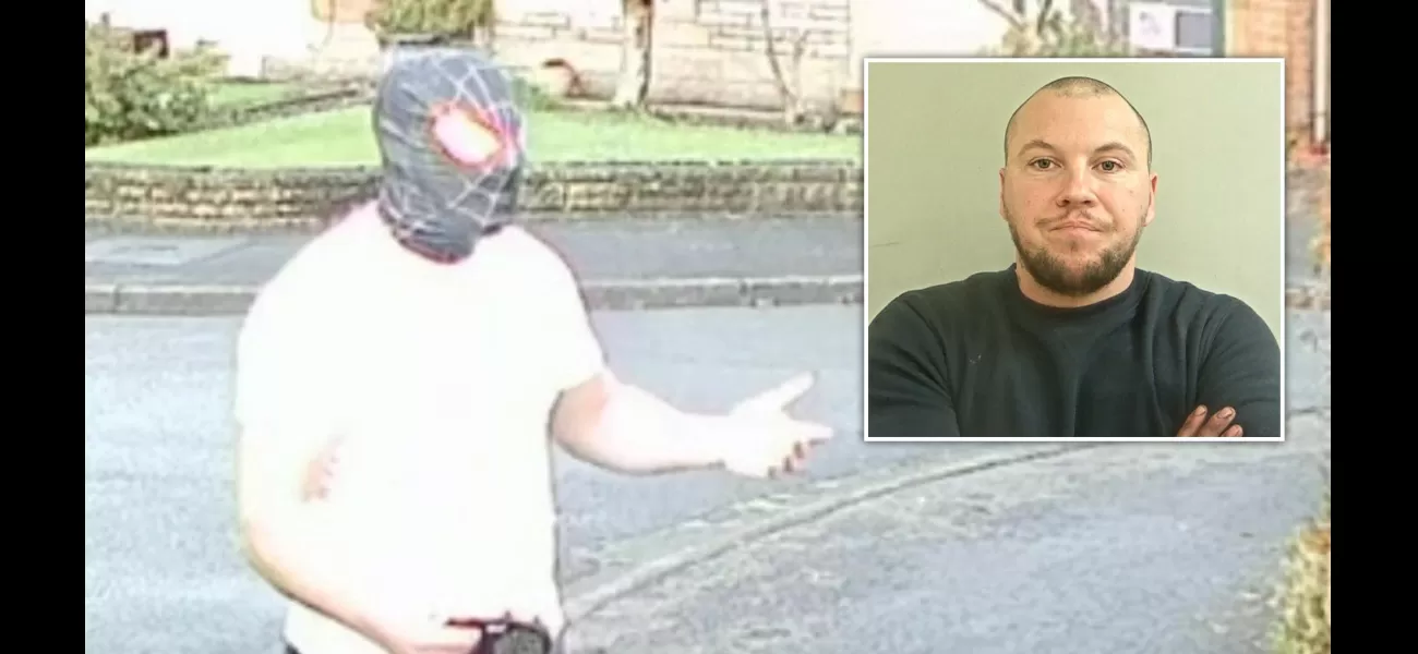 A troublesome neighbor terrified old homeowners by wearing a Spiderman mask.