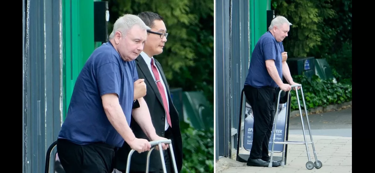 Eamonn Holmes still uses a walking frame, less than a month after his split from Ruth Langsford.