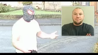A troublesome neighbor terrified old homeowners by wearing a Spiderman mask.