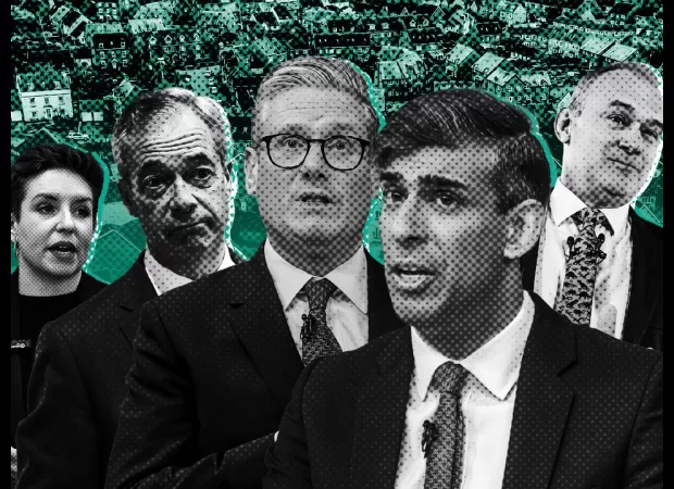 Policies on housing vary among Conservatives, Labour, and Lib Dems.