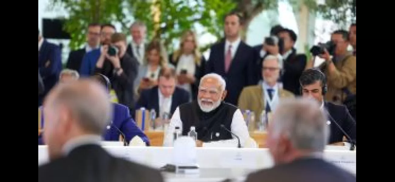 PM Modi emphasizes importance of human-centric AI and transitioning to a green era in his message to G7 leaders.