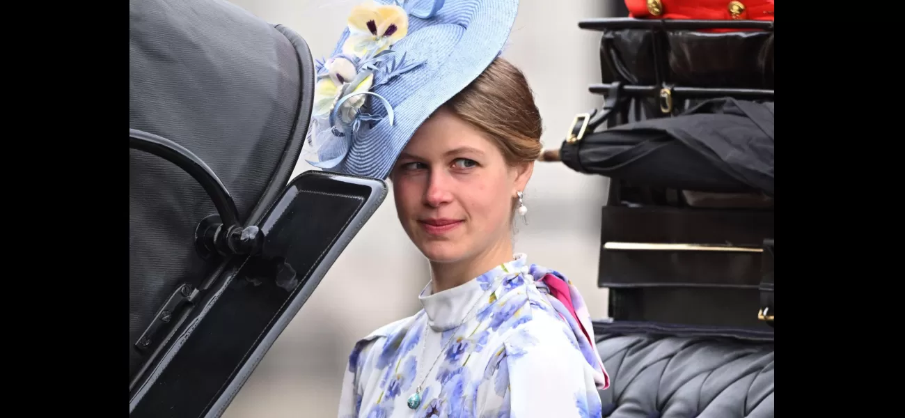 Louise Windsor wears a summer dress again for Trooping the Colour in grey.