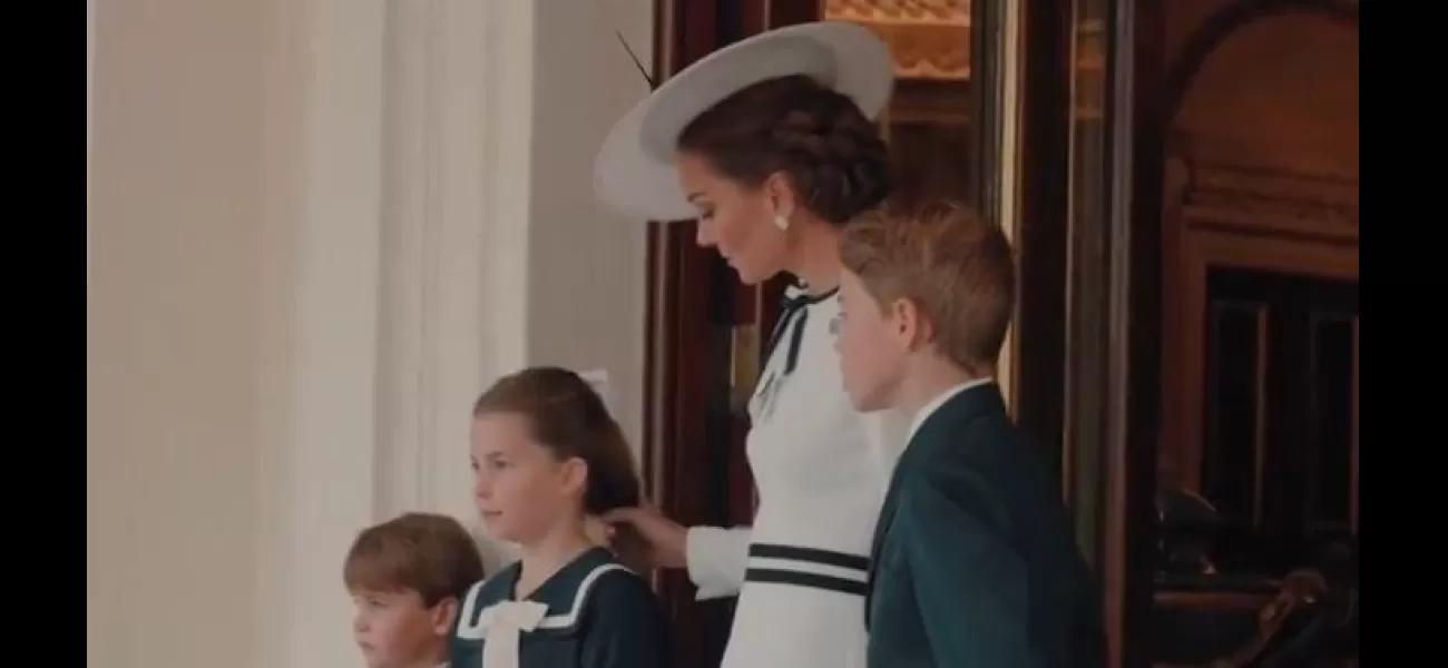 Kate and Charlotte share a sweet moment in behind-the-scenes video of Trooping the Colour.