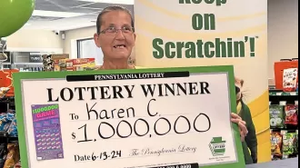 Wife's husband passed away, but she won the lottery and no longer has financial concerns.
