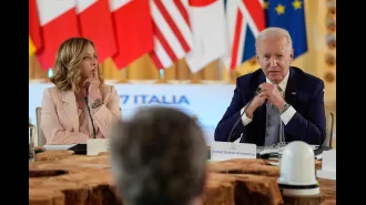 Leaders of G7 countries discuss migration, artificial intelligence, and economic security during final day of summit in Italy.