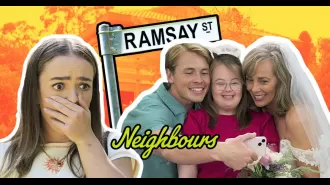 Upcoming episodes of Neighbours reveal problems with a wedding and a violent incident.
