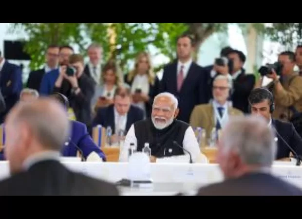 PM Modi emphasizes importance of human-centric AI and transitioning to a green era in his message to G7 leaders.