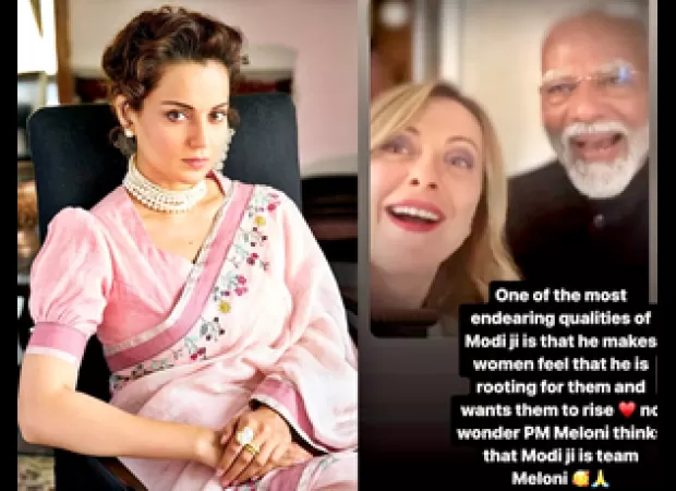 Kangana Ranaut praises PM Modi's support for women, shares video of him with Giorgia Meloni.