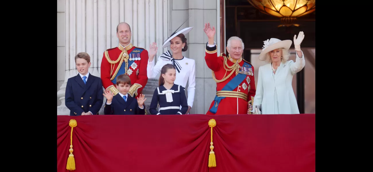 Kate rejoins the royal family on the palace balcony, bringing everyone together.