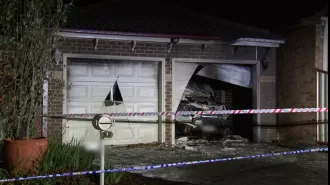 Two garages in Melbourne's west were victims of possible arson incidents.