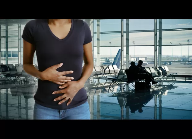 Traveling can cause bloating and constipation, known as 