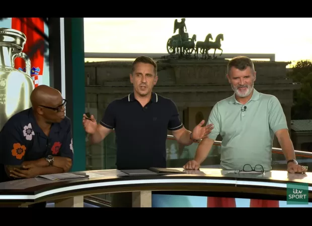 Gary Neville responds to criticism from Roy Keane and Ian Wright for their reactions to his preferred England lineup.