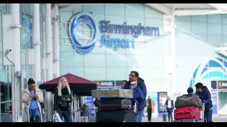 Many travelers face hours-long delays at British airport due to long queues.