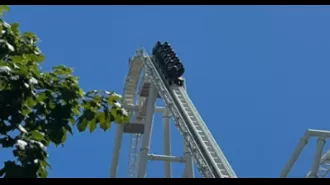 The UK's latest rollercoaster, costing £18 million, malfunctions and leaves riders stranded 236ft in the air.