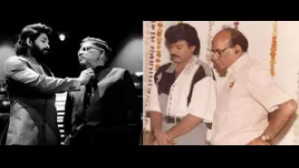 Celebrities Chiranjeevi and Allu Arjun celebrate Father's Day by sharing old photos with fans.