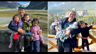 Single dad spends large sum of money to care for three children.