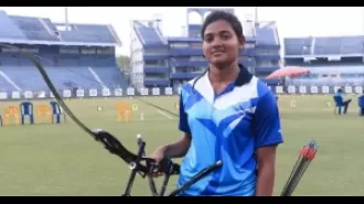 Ankita secures individual Olympic spot in archery by entering quarterfinals.