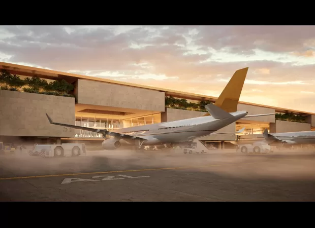 New airport opens in 2030 - get a sneak peek now.